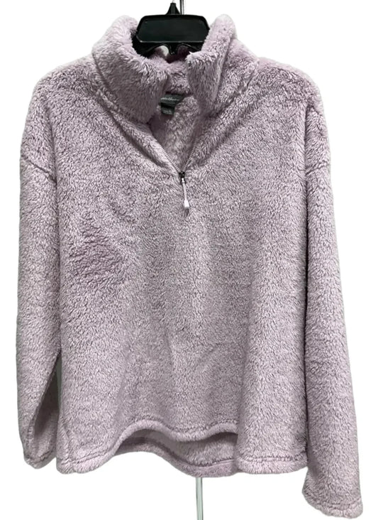 Jacket Fleece By Eddie Bauer In Purple, Size: Xl