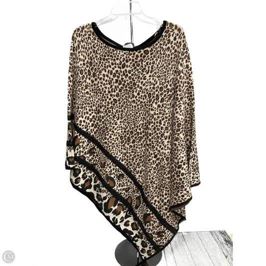 Shawl By Chicos In Animal Print, Size: L