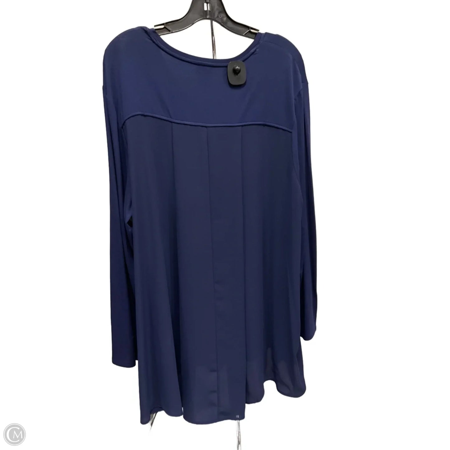 Top Long Sleeve By Chicos In Blue, Size: Xxl