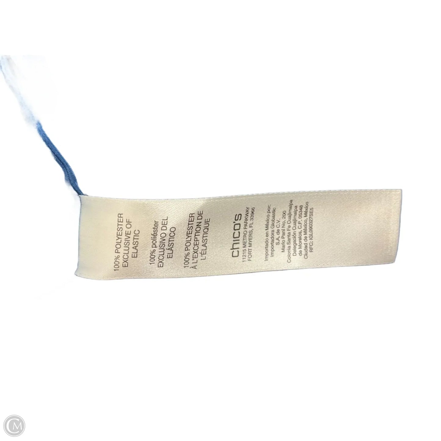 Top Long Sleeve By Chicos In Blue, Size: Xxl