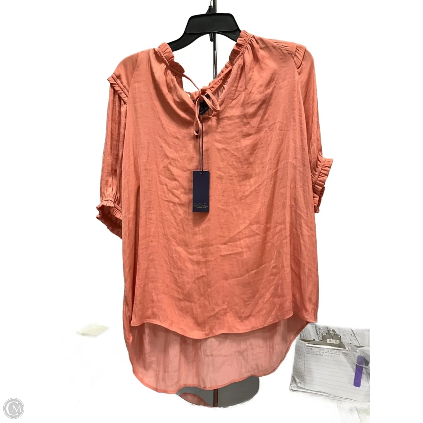 Top Short Sleeve By Rachel Roy In Orange, Size: L