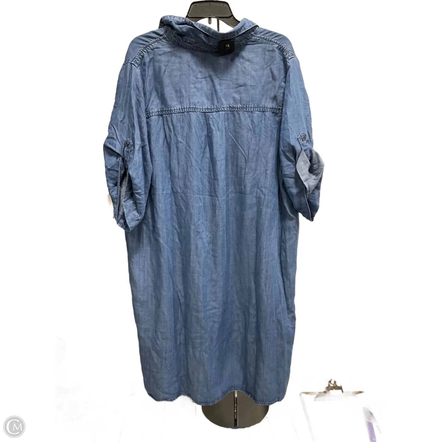 Dress Casual Short By Chelsea And Theodore In Blue Denim, Size: 1x