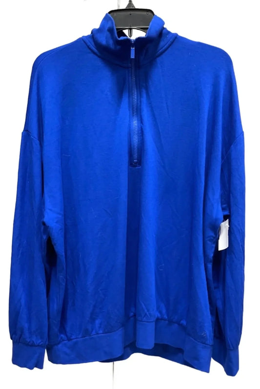 Athletic Jacket By Lou And Grey In Blue, Size: Xxl