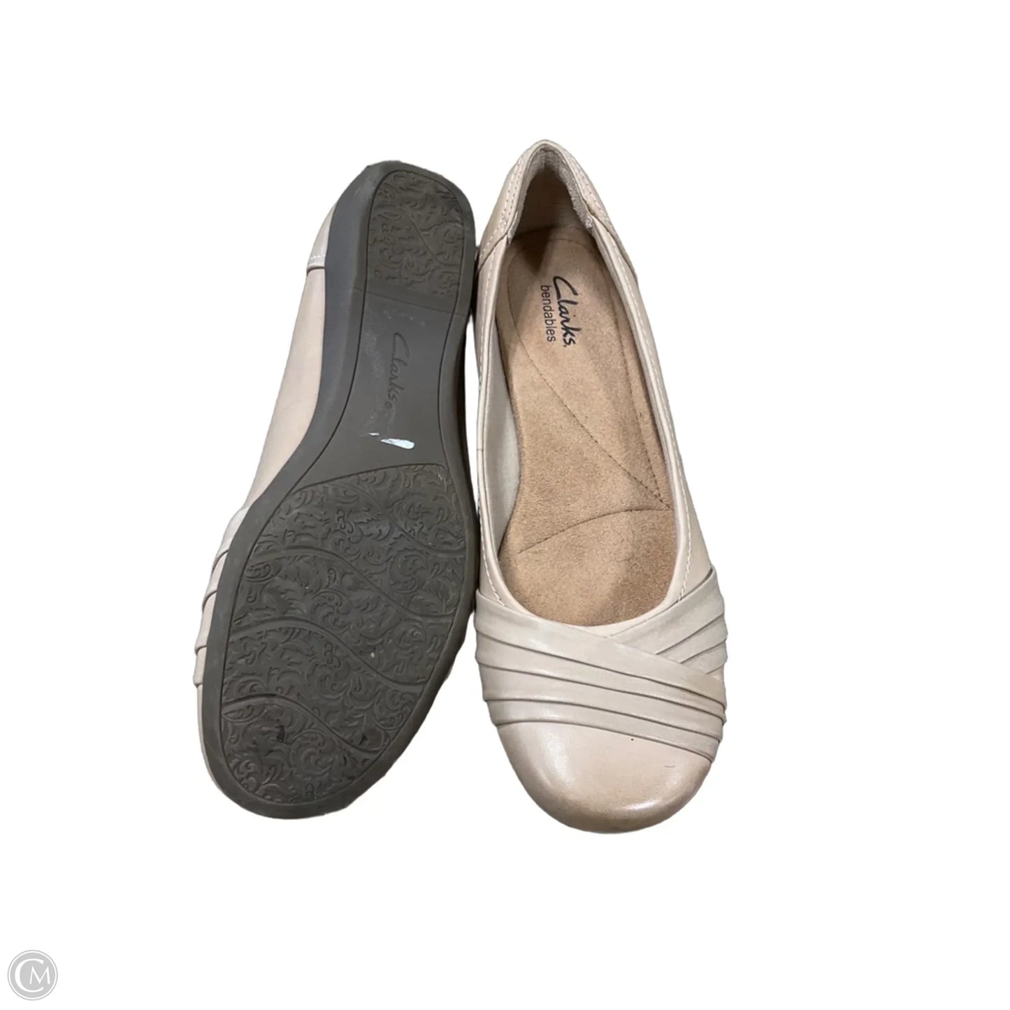 Shoes Flats By Clarks In Beige, Size: 8.5