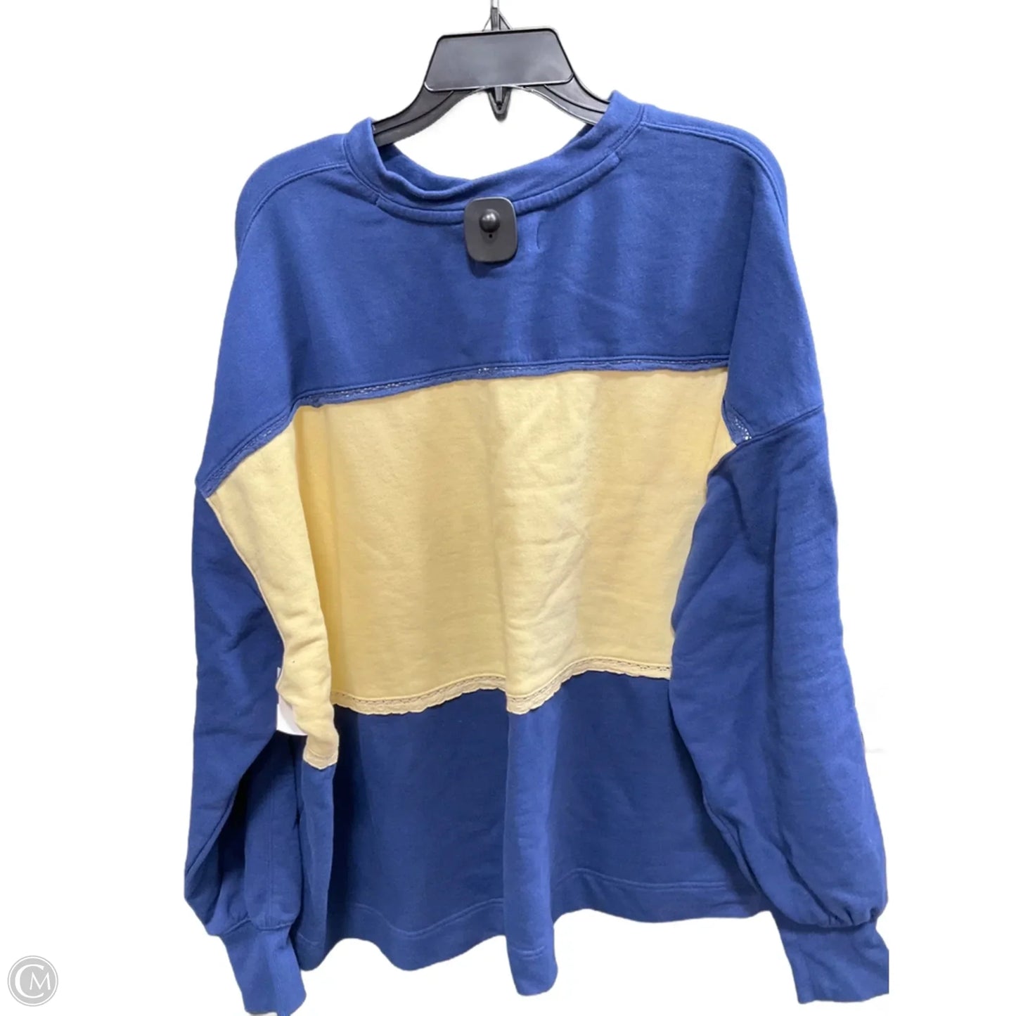 Top Long Sleeve By Free People In Yellow, Size: S