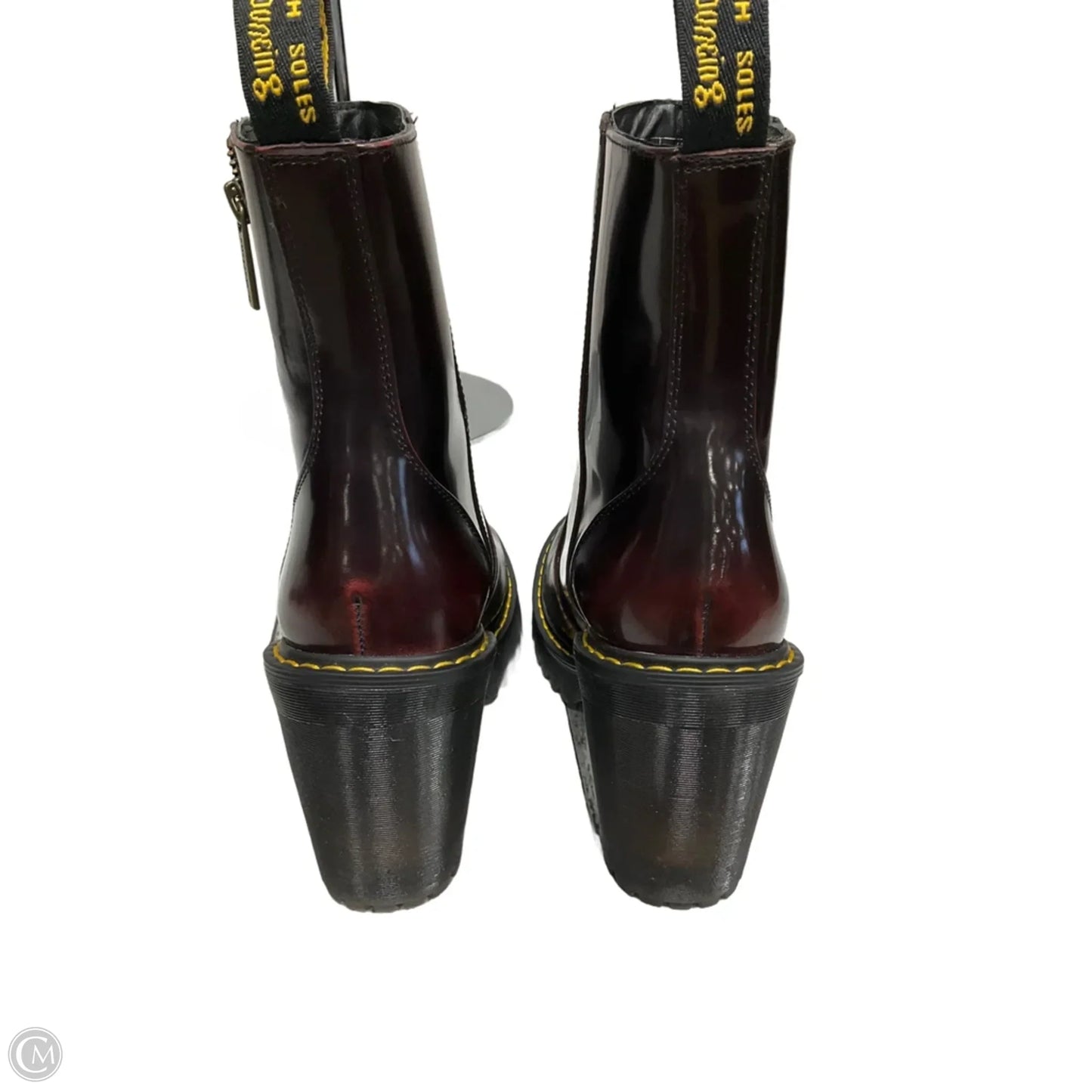 Boots Ankle Heels By Dr Martens In Red, Size: 7