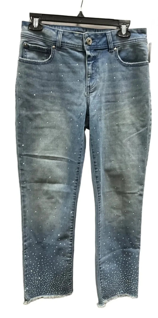 Jeans Straight By Inc In Blue Denim, Size: 6