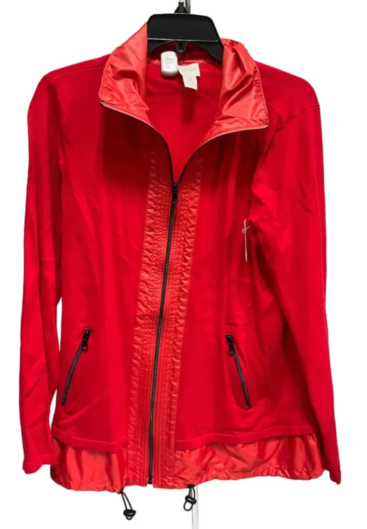 Cardigan By Chicos In Red, Size: L