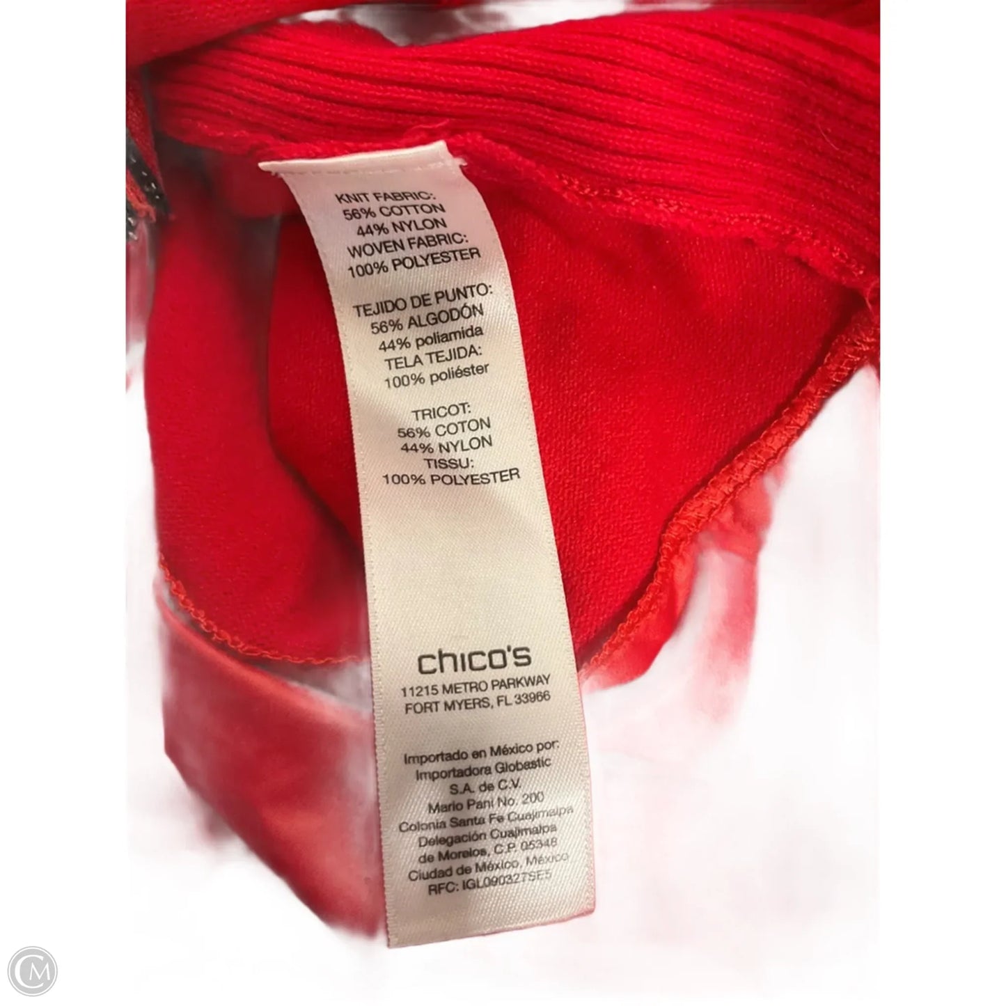 Cardigan By Chicos In Red, Size: L