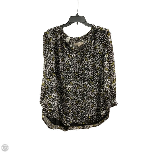 Top Long Sleeve By Loft In Black, Size: Xl