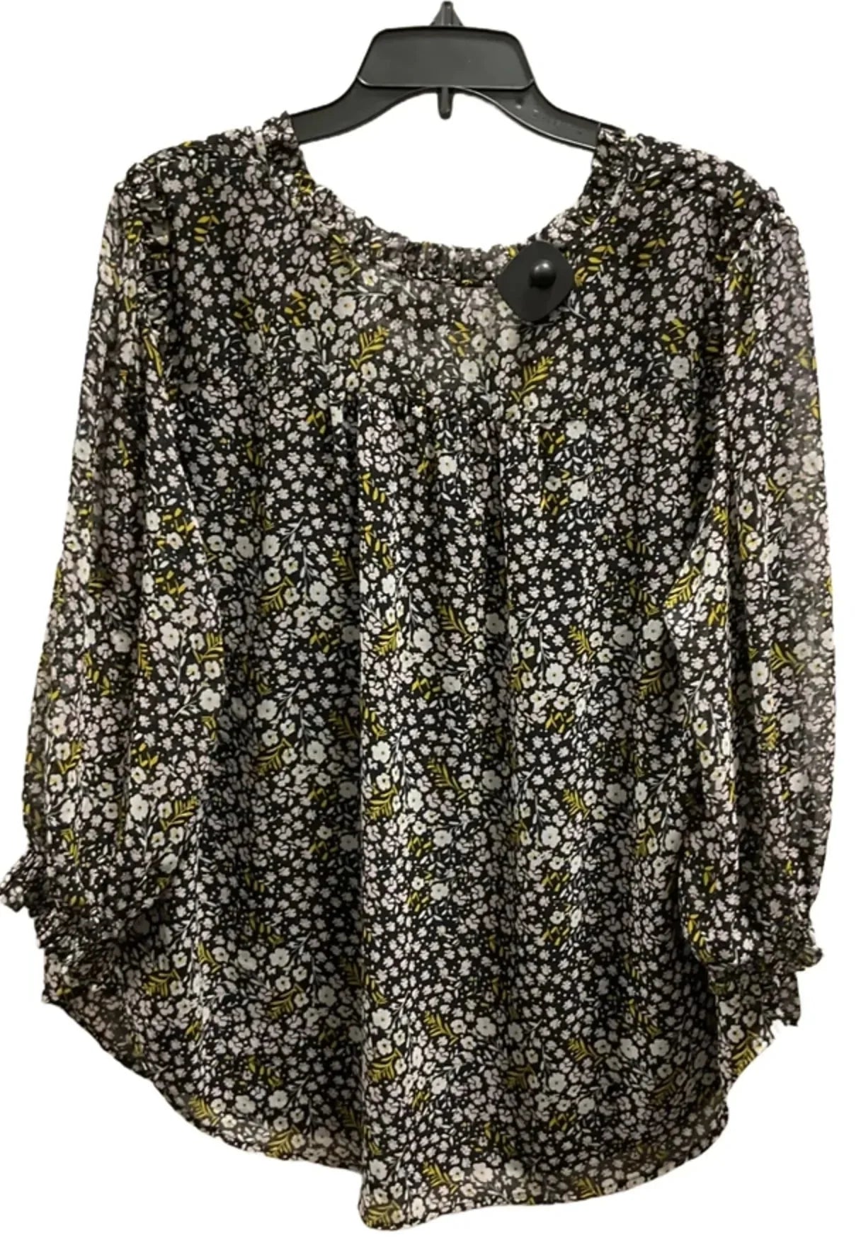 Top Long Sleeve By Loft In Black, Size: Xl