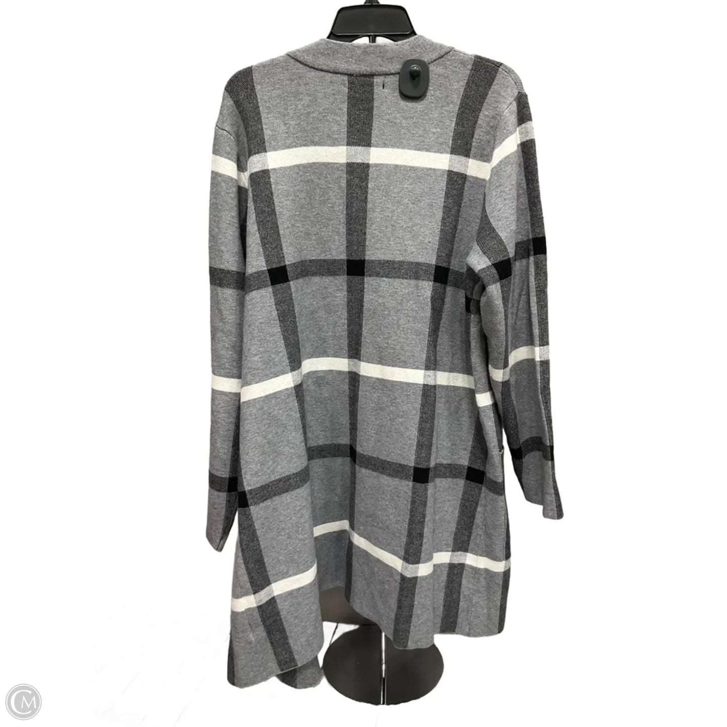 Cardigan By Tahari In Grey, Size: 2x