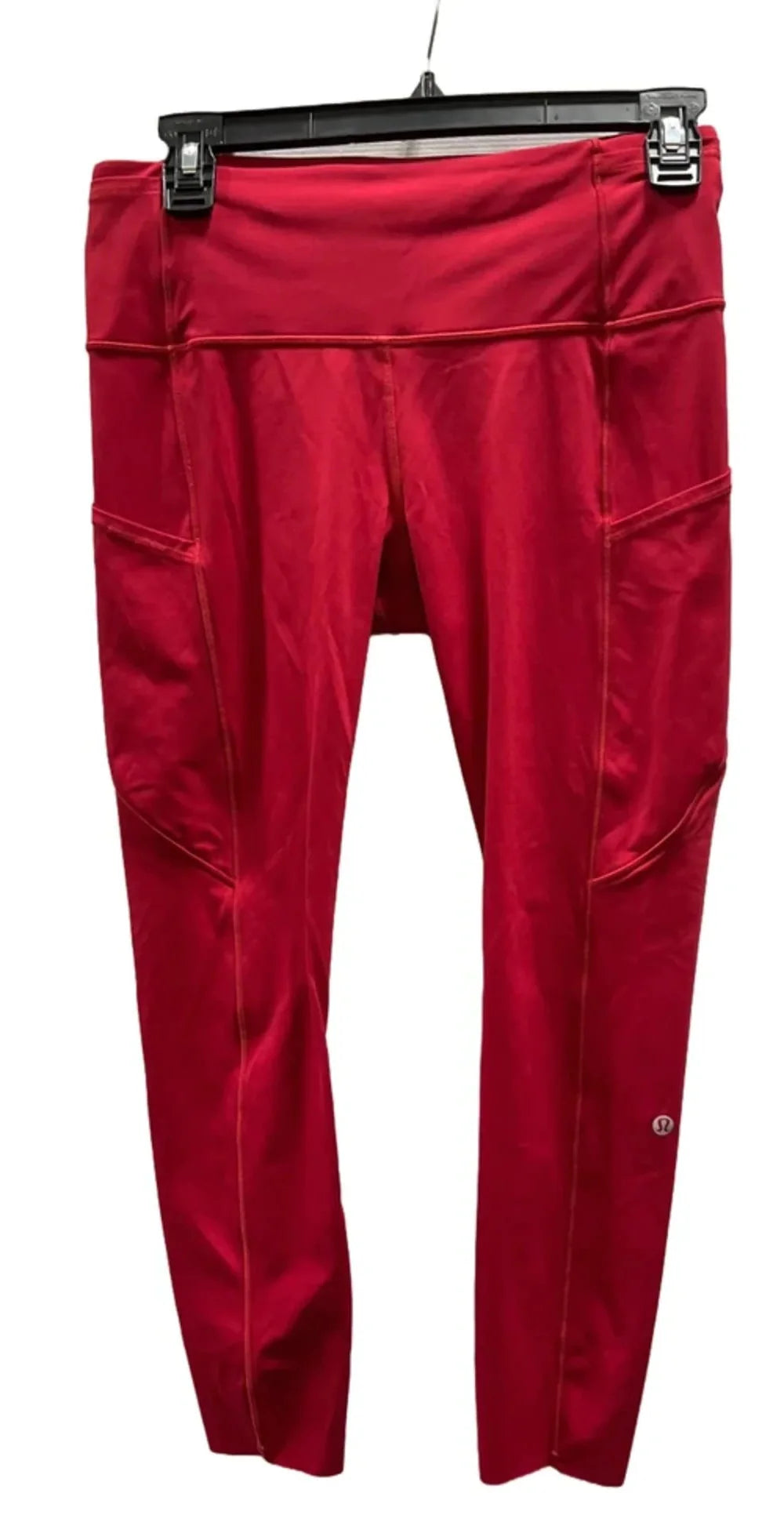 Athletic Leggings By Lululemon In Red, Size: 8