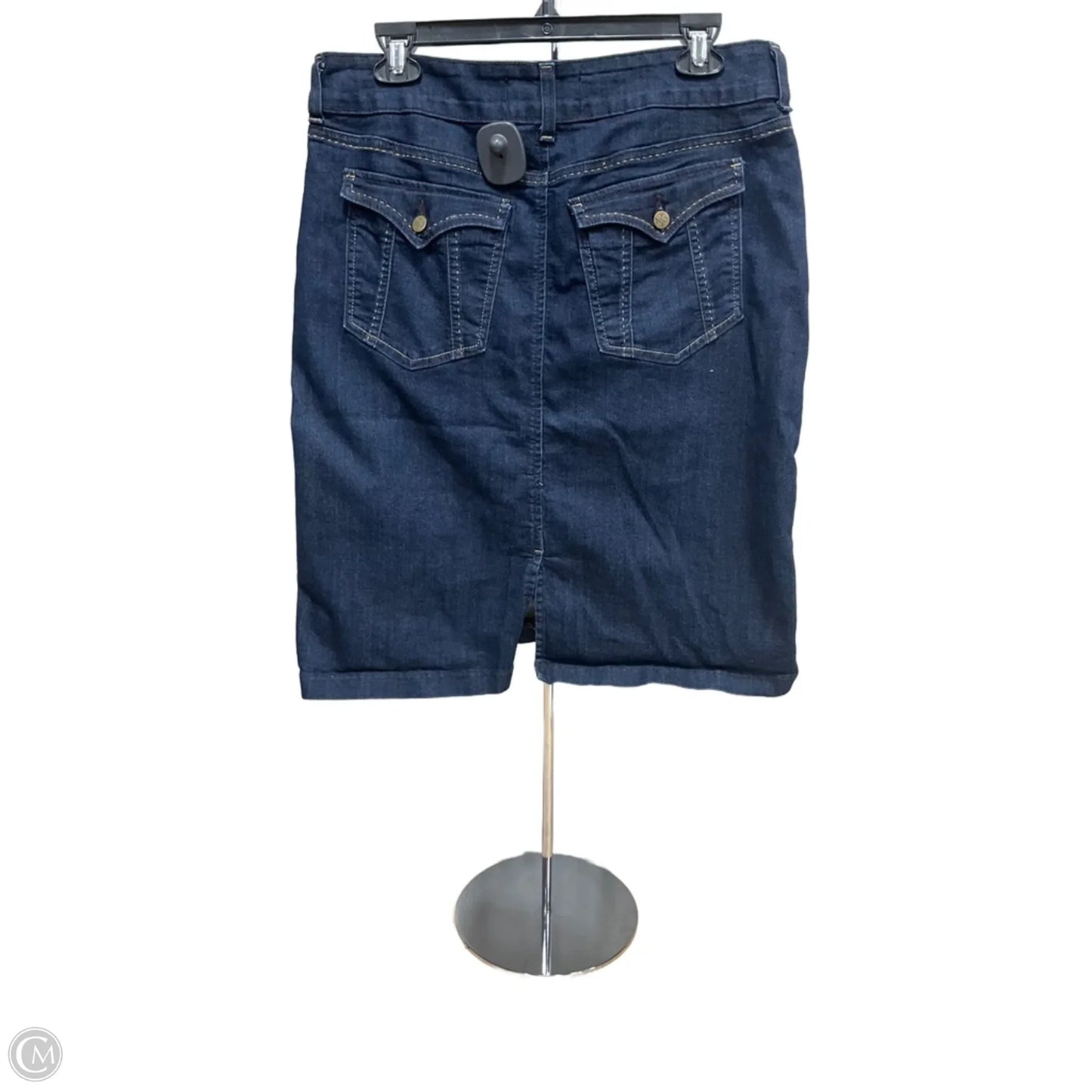 Skirt Midi By Not Your Daughters Jeans In Blue Denim, Size: 12