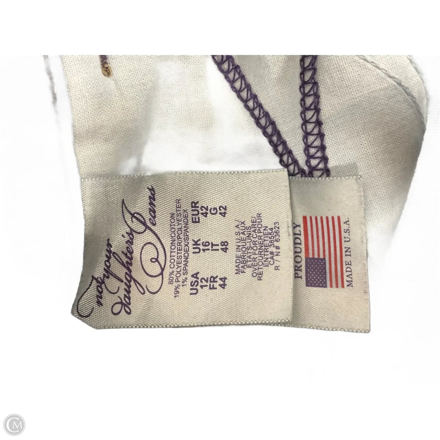 Skirt Midi By Not Your Daughters Jeans In Blue Denim, Size: 12