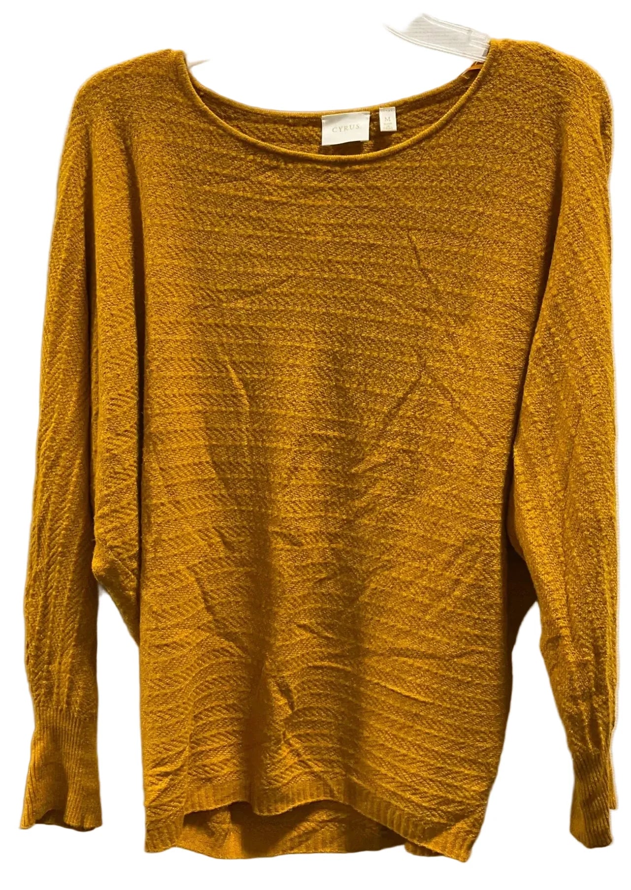 Top Long Sleeve By Cyrus In Yellow, Size: M