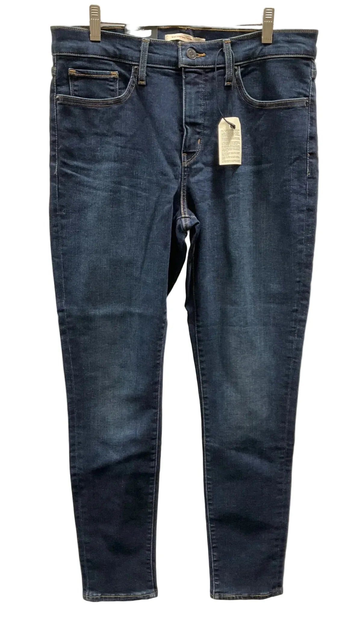 Jeans Skinny By Levis In Blue Denim, Size: 8