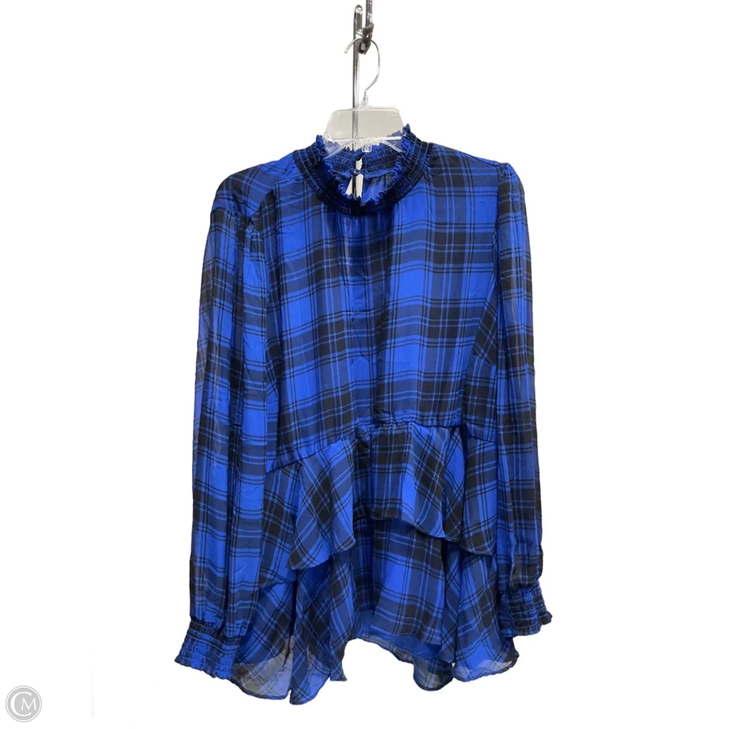 Top Long Sleeve By Torrid In Blue, Size: Xl