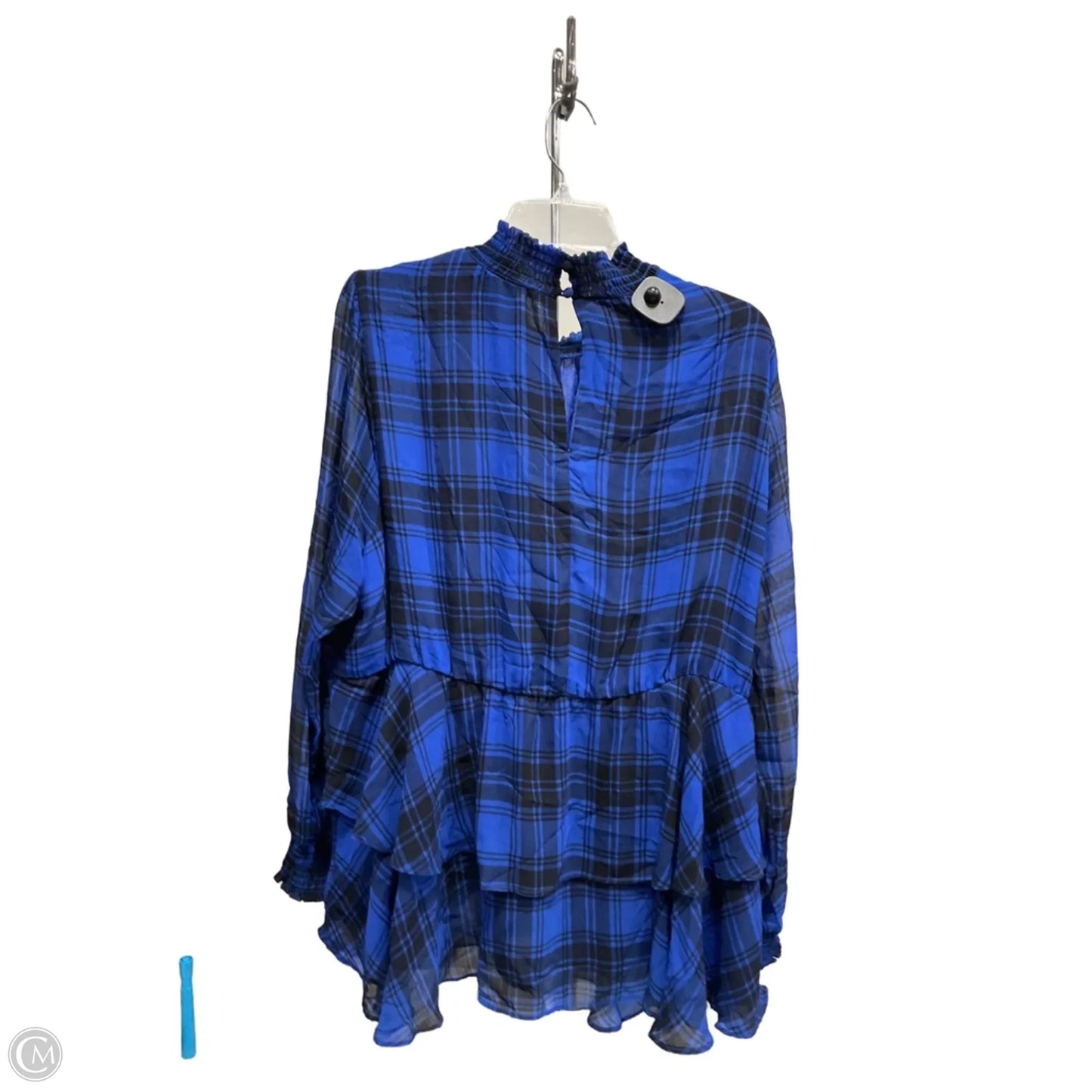 Top Long Sleeve By Torrid In Blue, Size: Xl