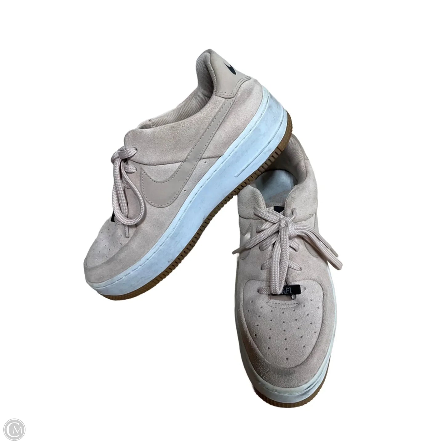 Shoes Sneakers By Nike In Beige, Size: 8