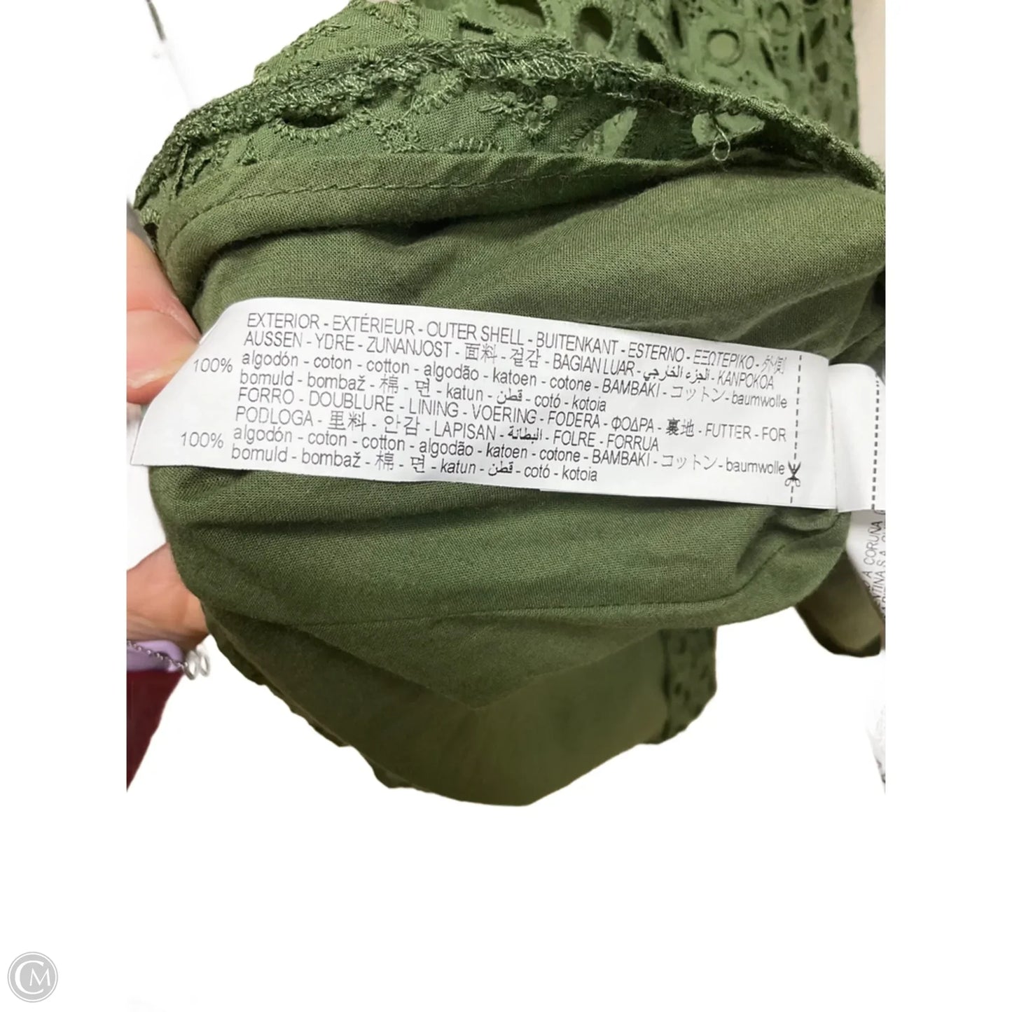 Dress Casual Midi By Zara In Green, Size: Xs