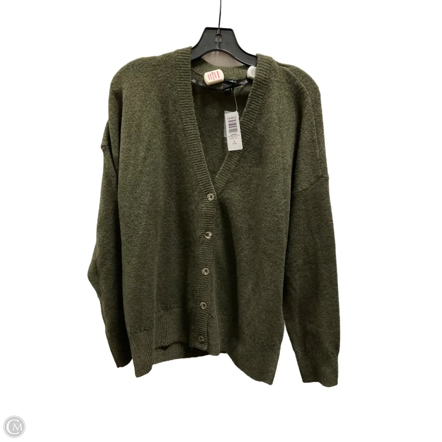 Cardigan By Torrid In Green, Size: Xl