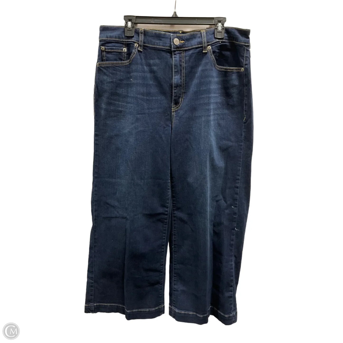 Jeans Wide Leg By Torrid In Blue Denim, Size: 14