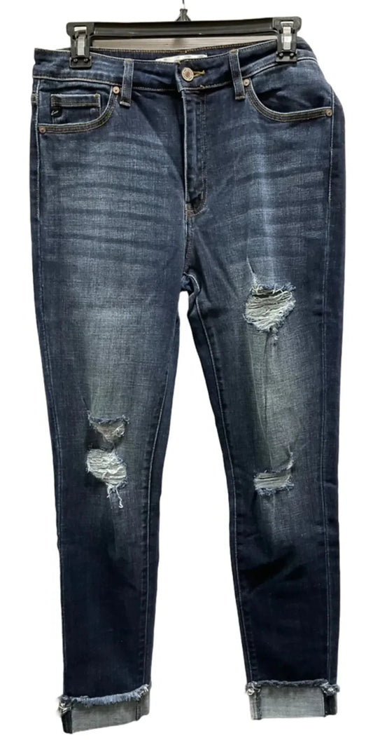 Jeans Skinny By Kancan In Blue Denim, Size: 6