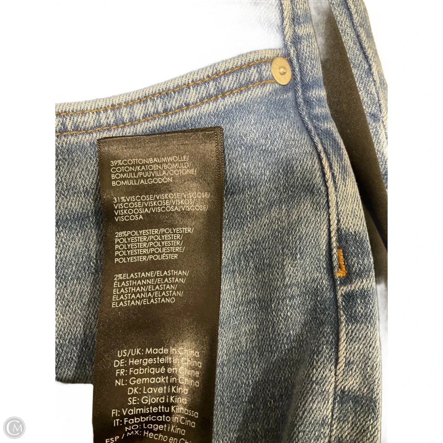 Jeans Skinny By Liverpool In Blue Denim, Size: 10