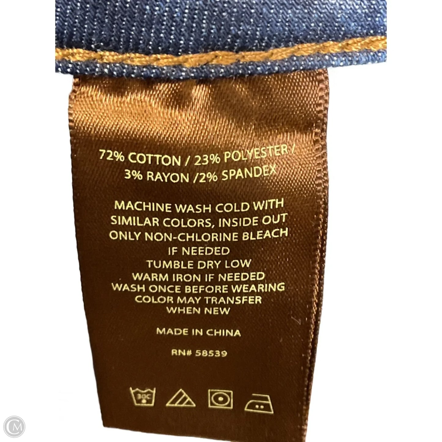 Jeans Straight By Vervet In Blue Denim, Size: 8