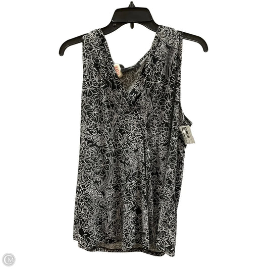 Top Sleeveless By Lane Bryant In Black & Cream, Size: Xl