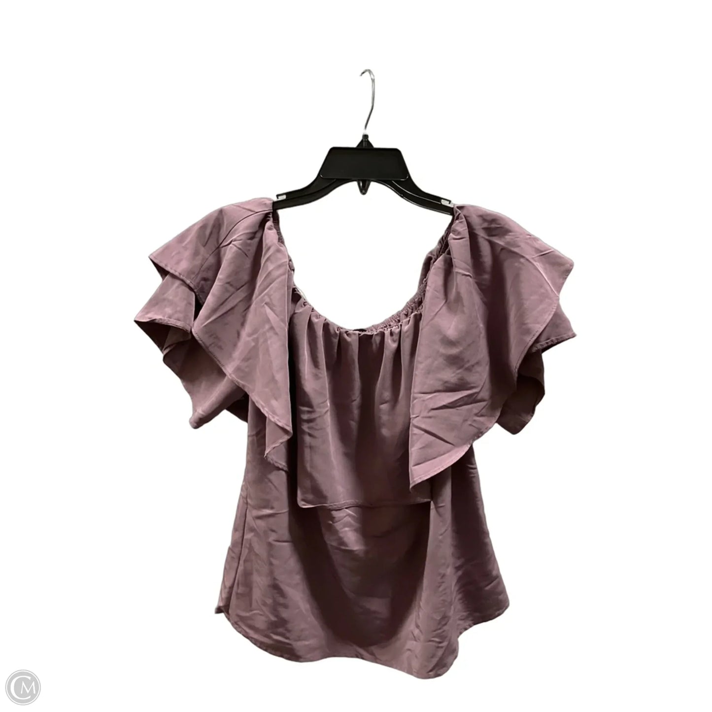 Top Short Sleeve By Cmf In Purple, Size: M
