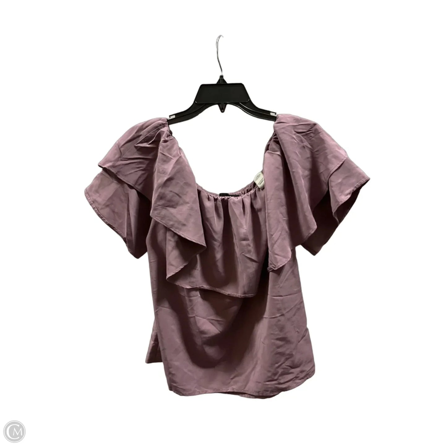 Top Short Sleeve By Cmf In Purple, Size: M