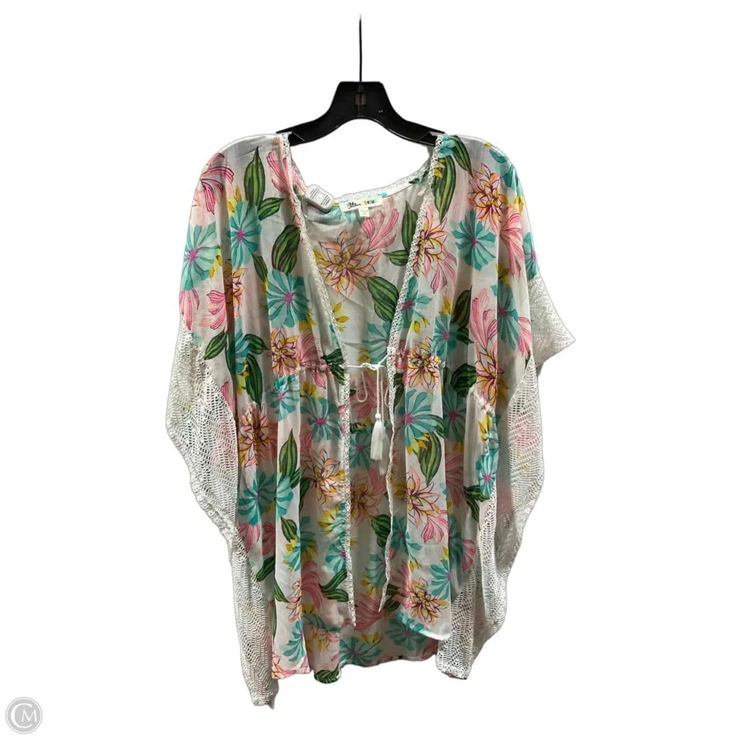 Swimwear Cover-up By Cmf In Floral Print, Size: Xl