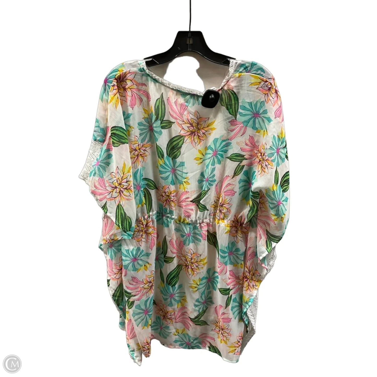Swimwear Cover-up By Cmf In Floral Print, Size: Xl