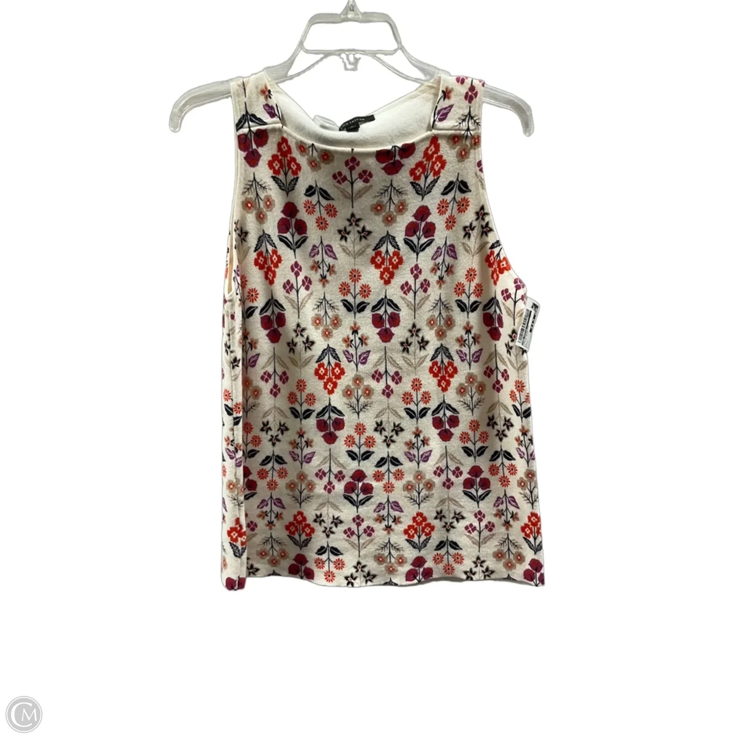 Top Sleeveless By Ann Taylor In Floral Print, Size: L