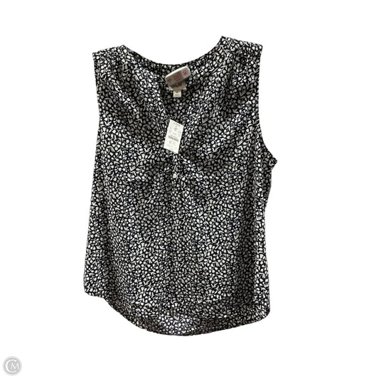 Top Sleeveless By J. Crew In Blue & Cream, Size: M