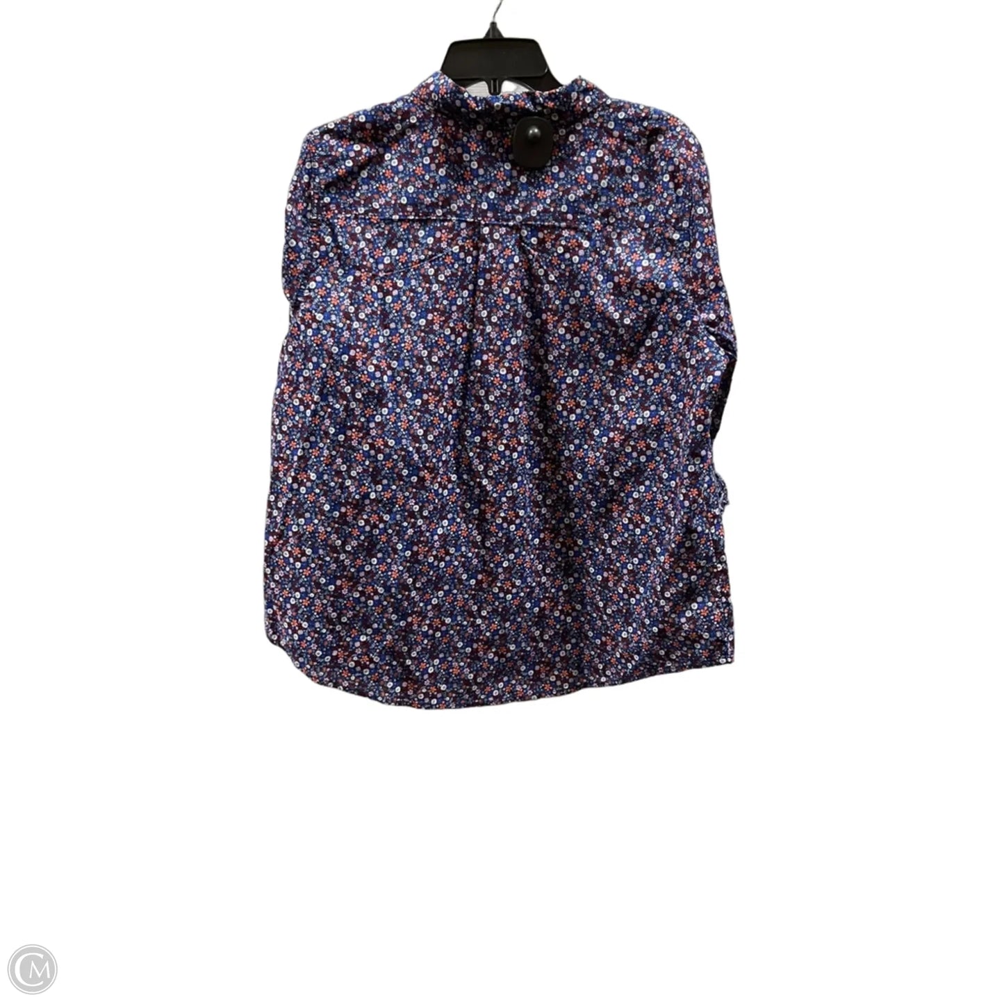 Blouse Long Sleeve By St John Collection In Floral Print, Size: Xxl