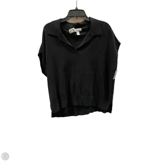 Top Short Sleeve By Calvin Klein In Black, Size: M