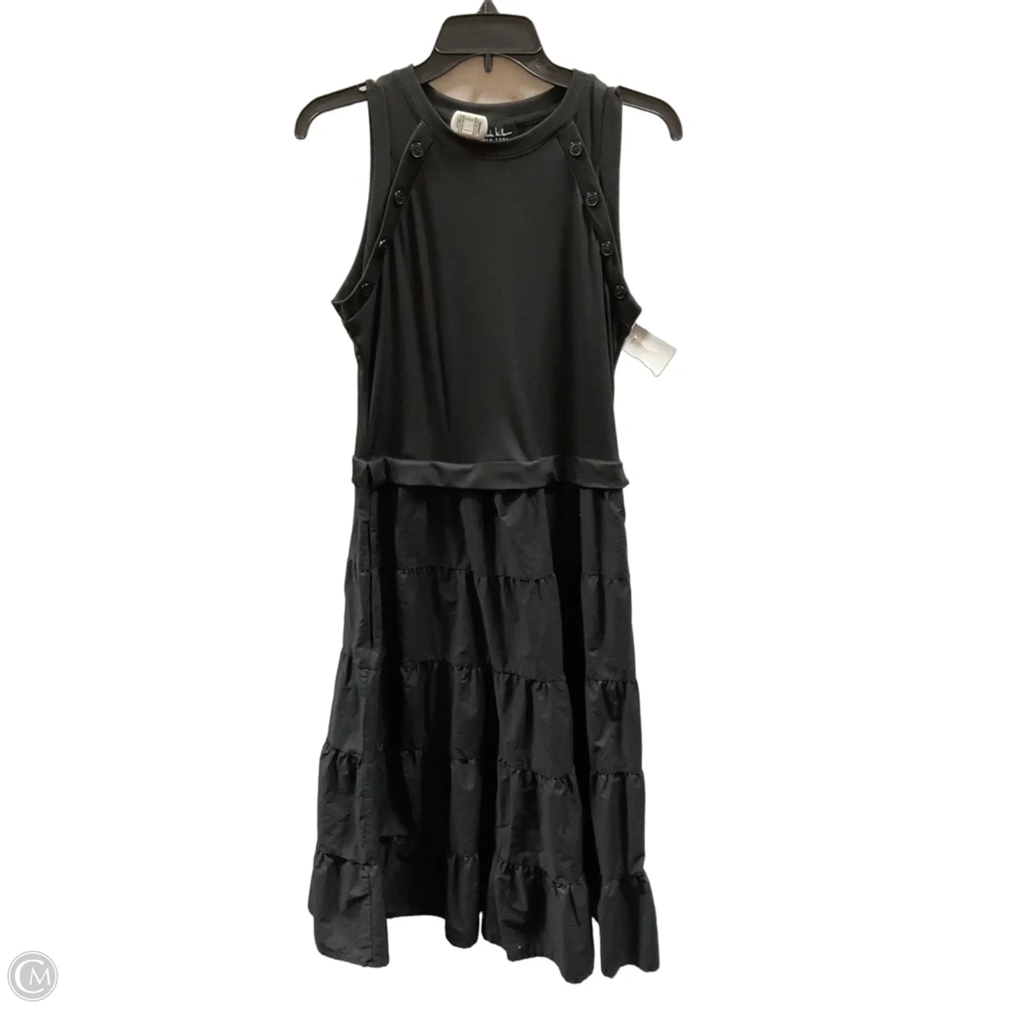Dress Casual Midi By Nicole Miller In Black, Size: L