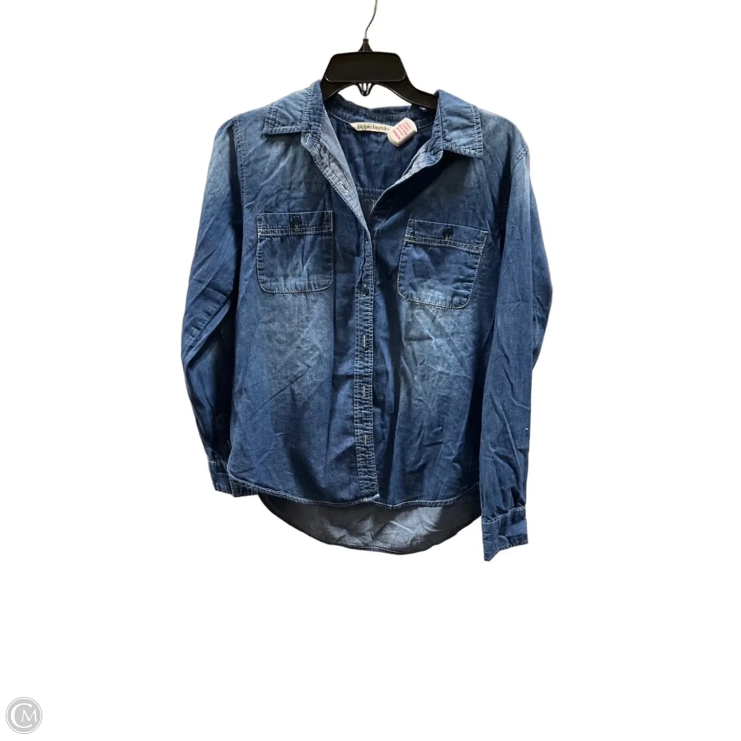 Blouse Long Sleeve By Hippie Laundry In Blue, Size: M