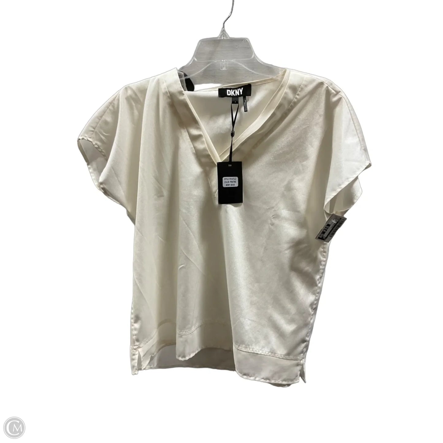 Top Sleeveless By Dkny In Cream, Size: S