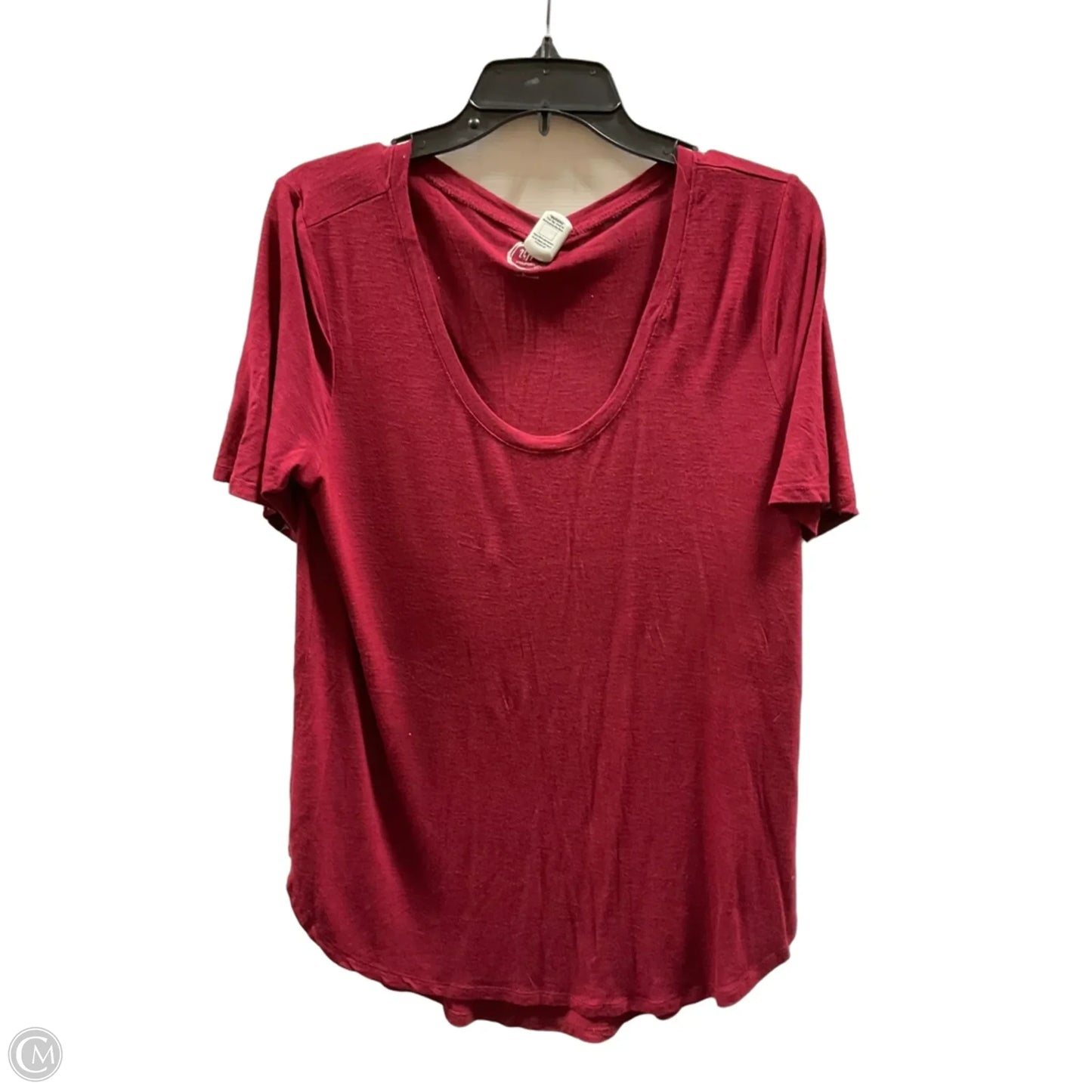 Top Short Sleeve By Maurices In Red, Size: L