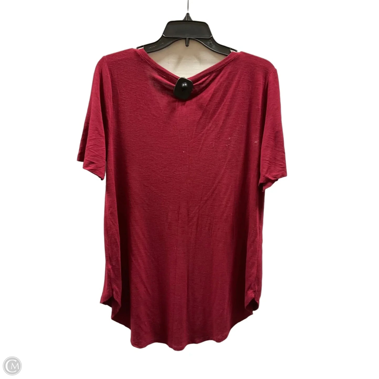 Top Short Sleeve By Maurices In Red, Size: L