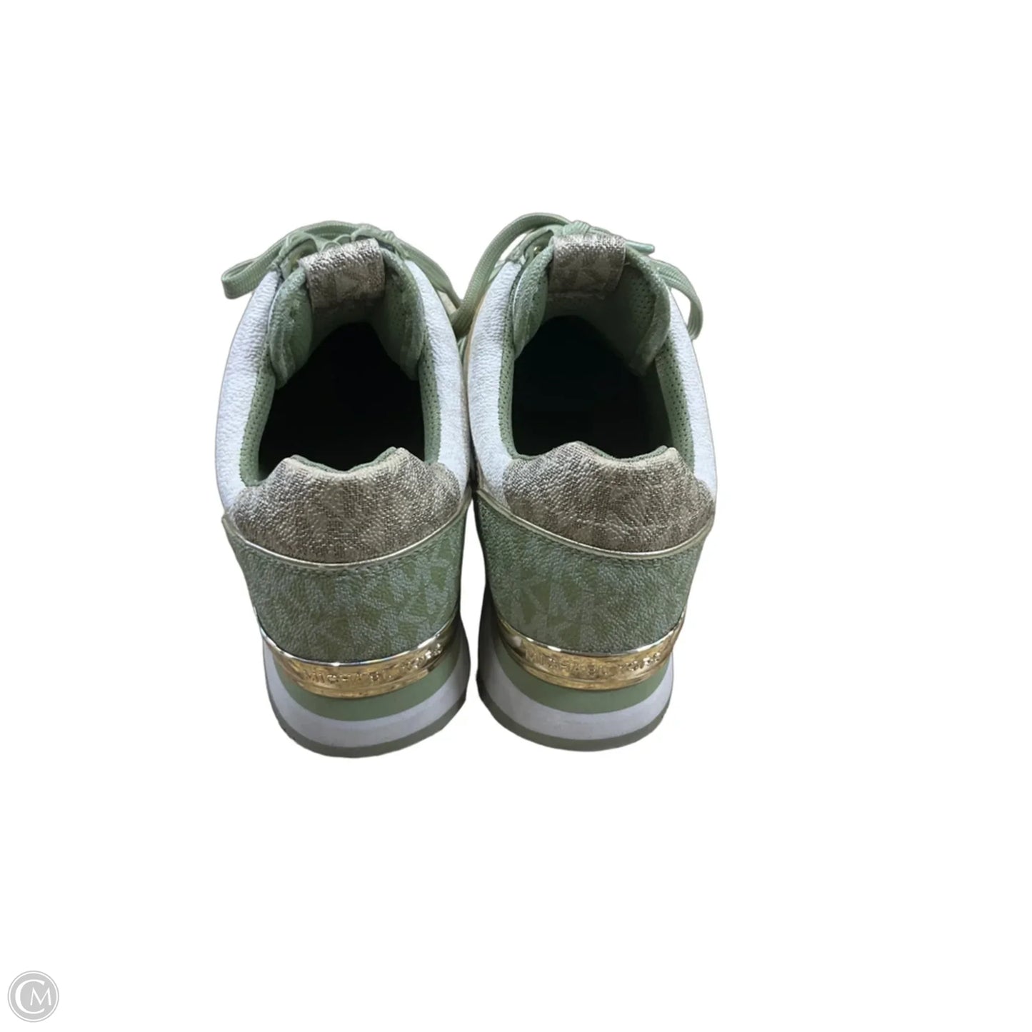 Shoes Athletic By Michael By Michael Kors In Green & White, Size: 8