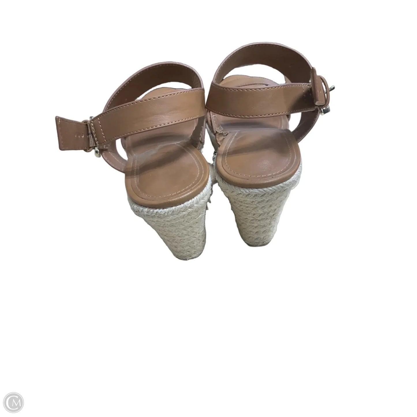 Shoes Heels Wedge By Calvin Klein In Brown, Size: 10