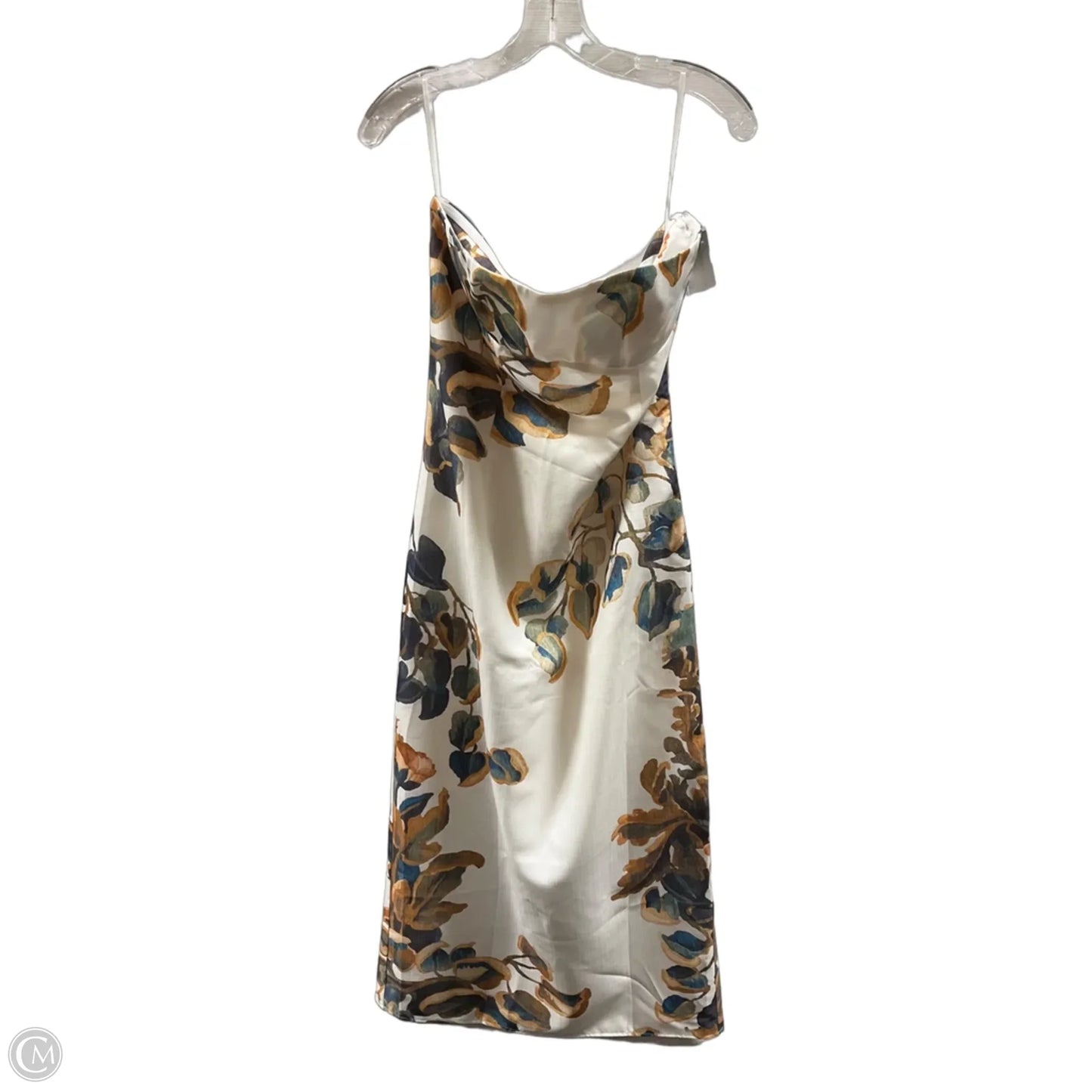 Dress Casual Maxi By Commense In Green & White, Size: L