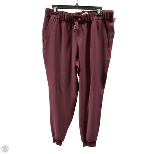 Athletic Pants By Lululemon In Red, Size: 10