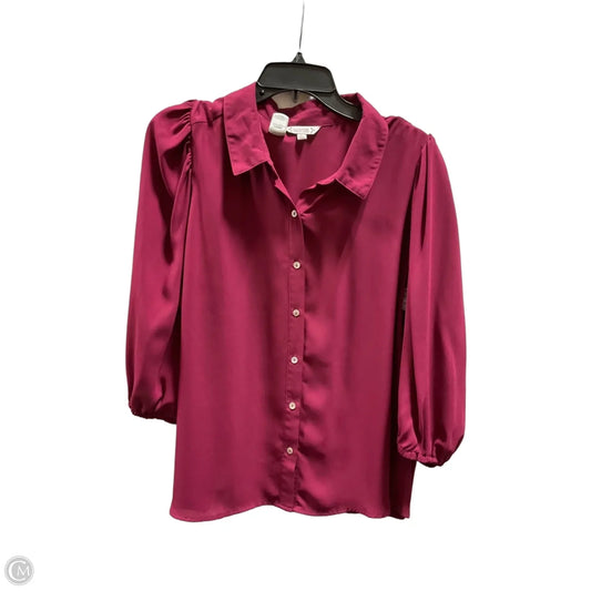 Blouse Long Sleeve By Nanette By Nanette Lepore In Red, Size: Xl