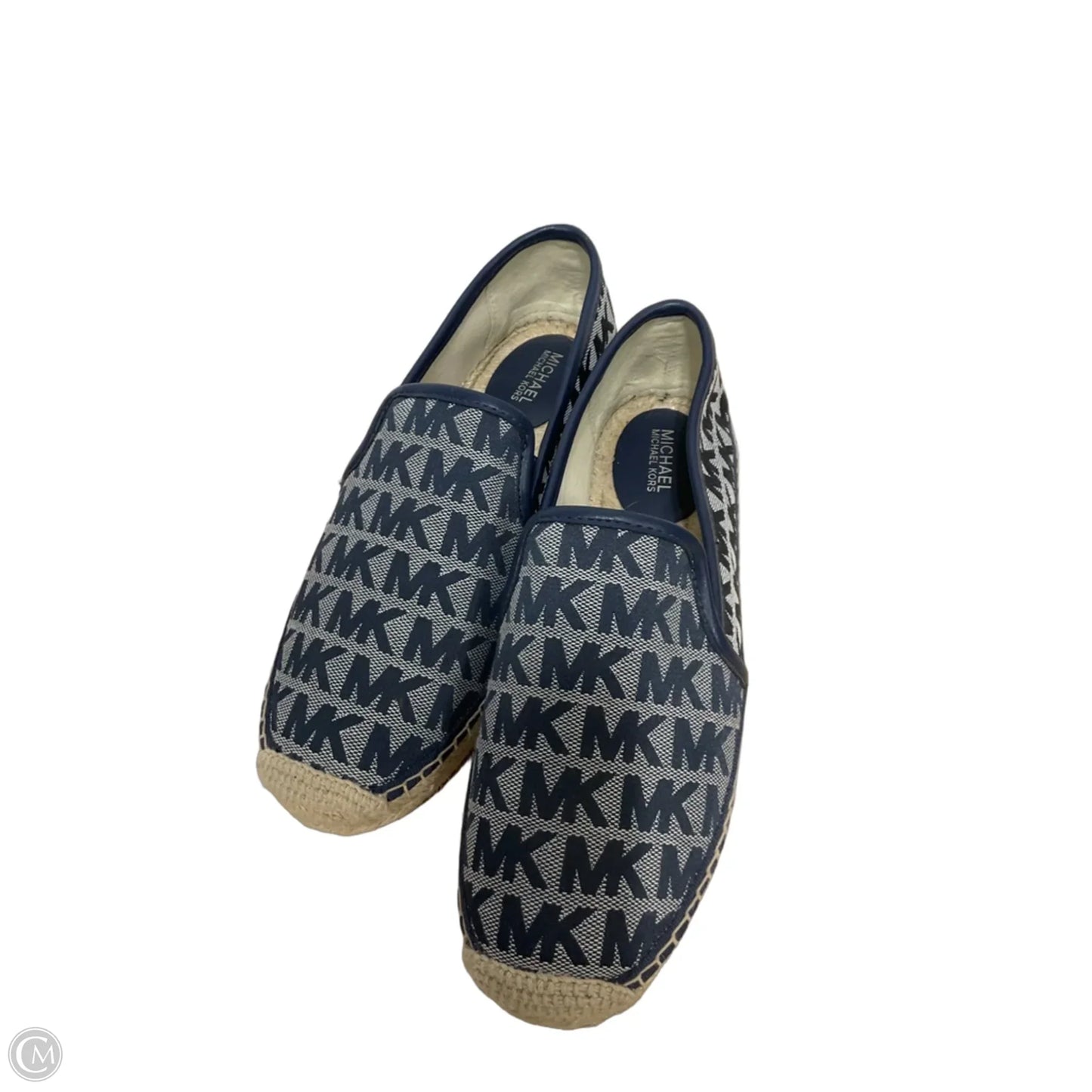 Shoes Flats By Michael By Michael Kors In Blue & Cream, Size: 7